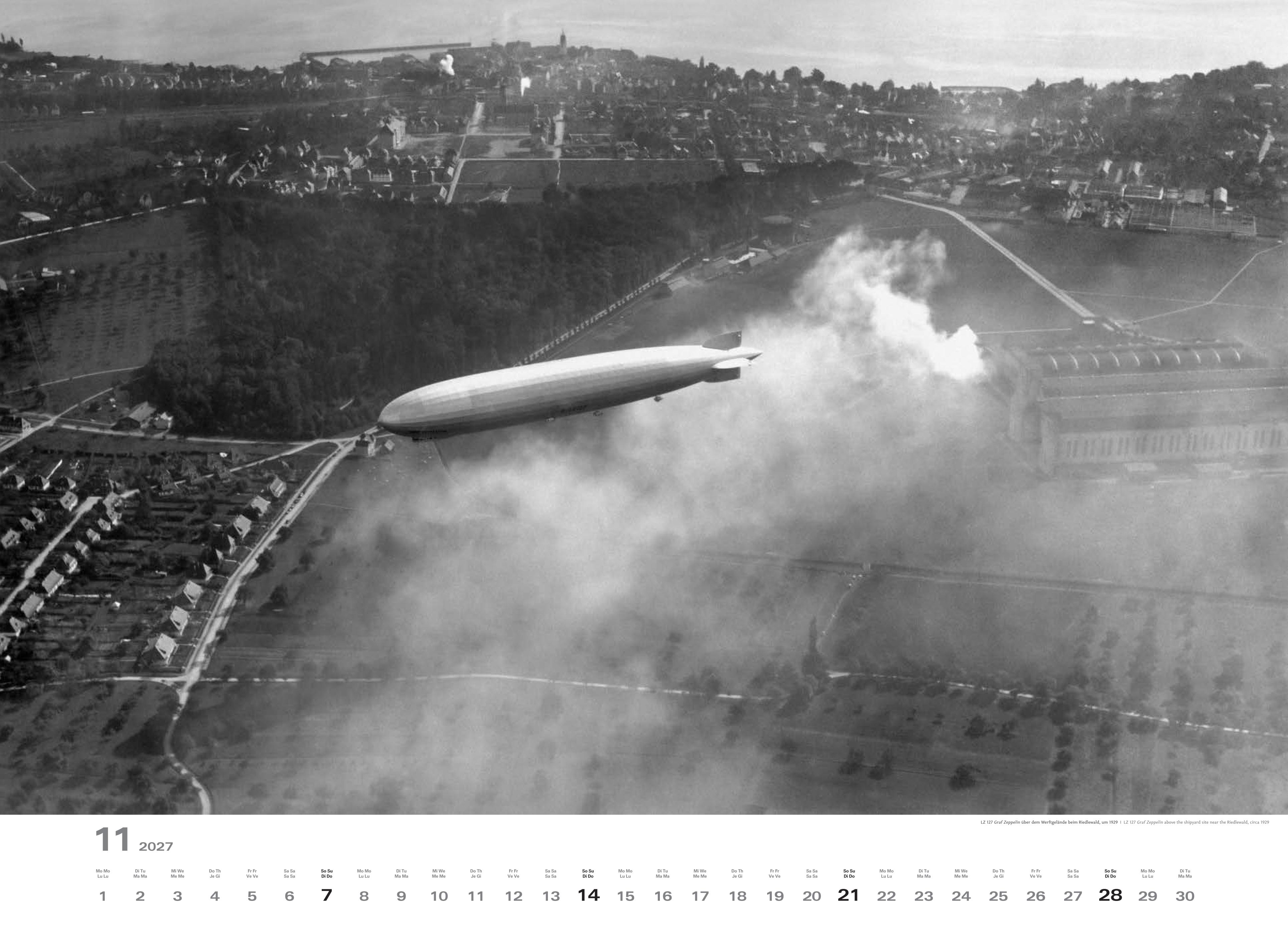 Historischer Zeppelin Kalender 2027