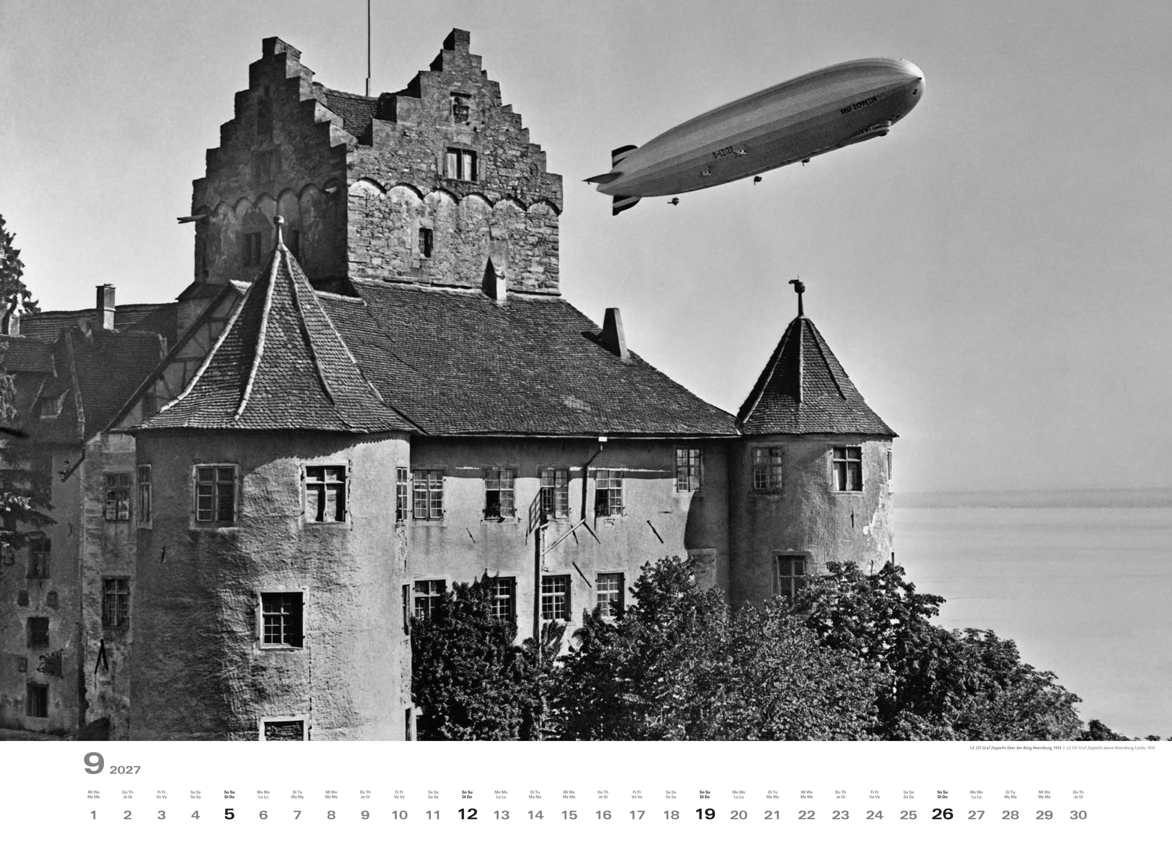 Historischer Zeppelin Kalender 2027
