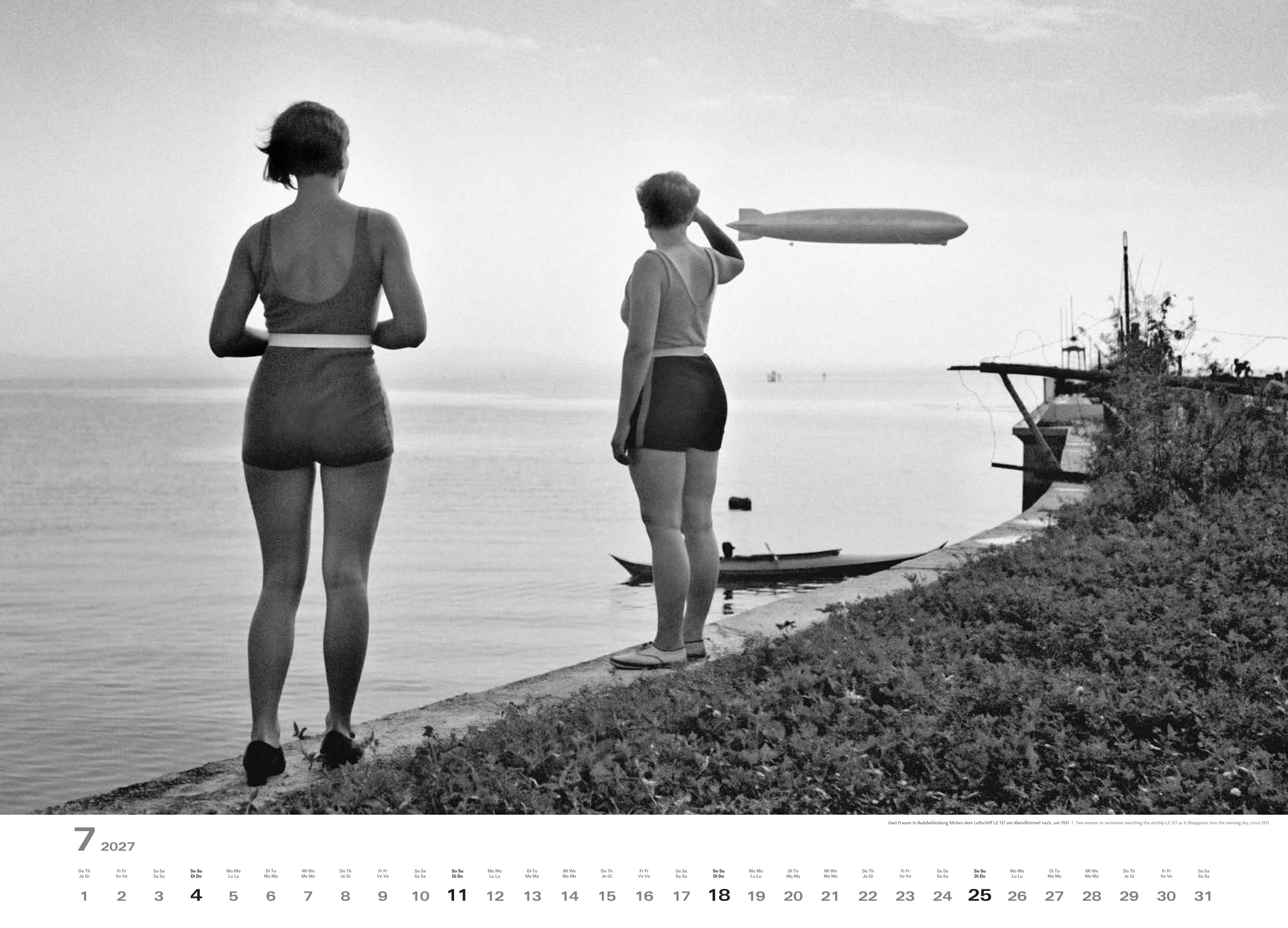 Historischer Zeppelin Kalender 2027