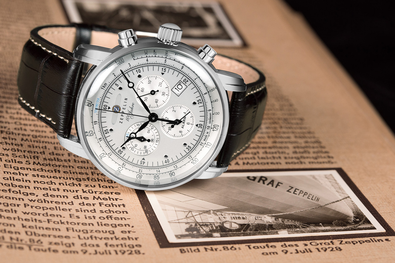 7680-1 Zeppelin Uhr Quarz Chronograph