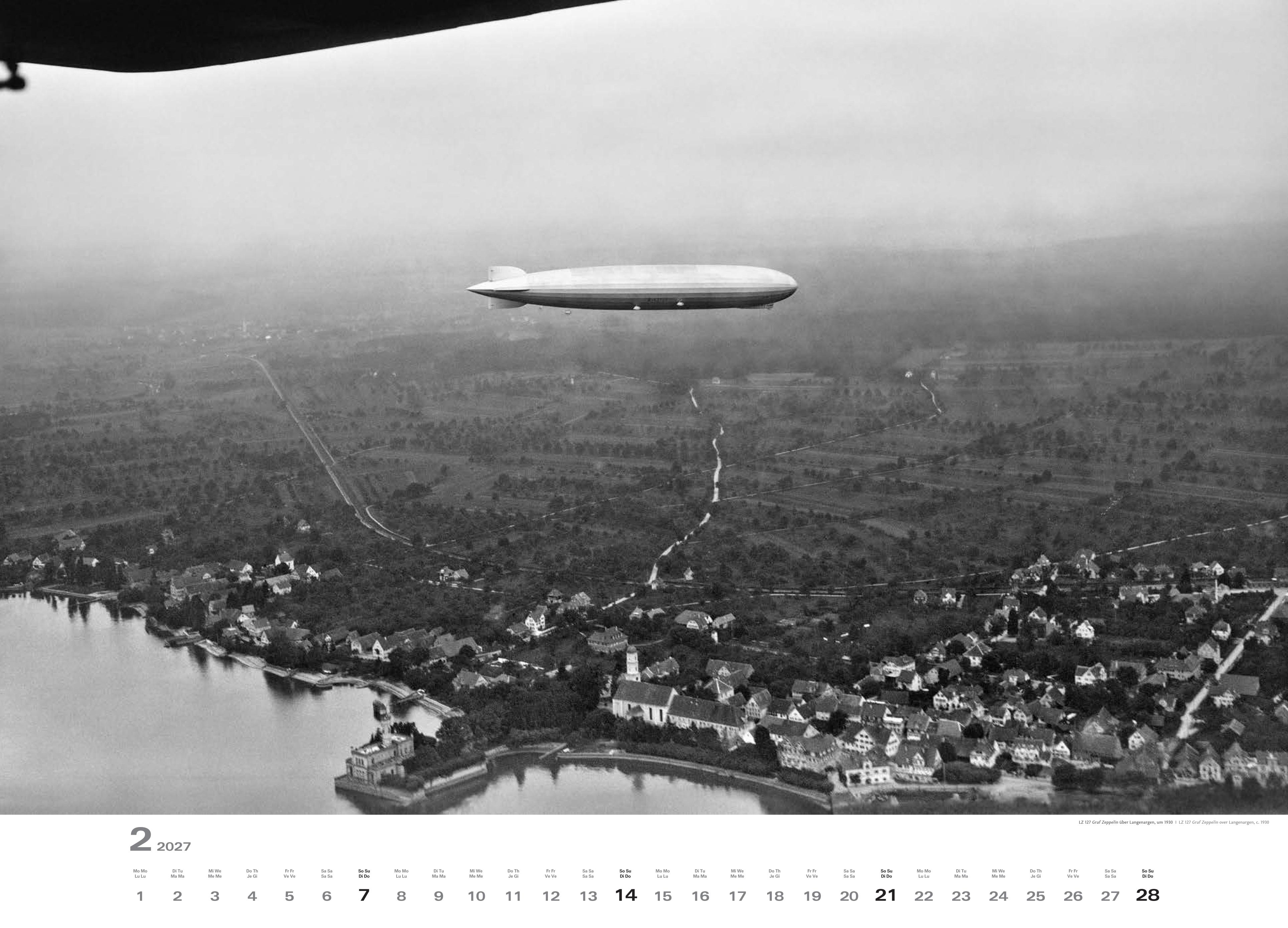 Historischer Zeppelin Kalender 2027