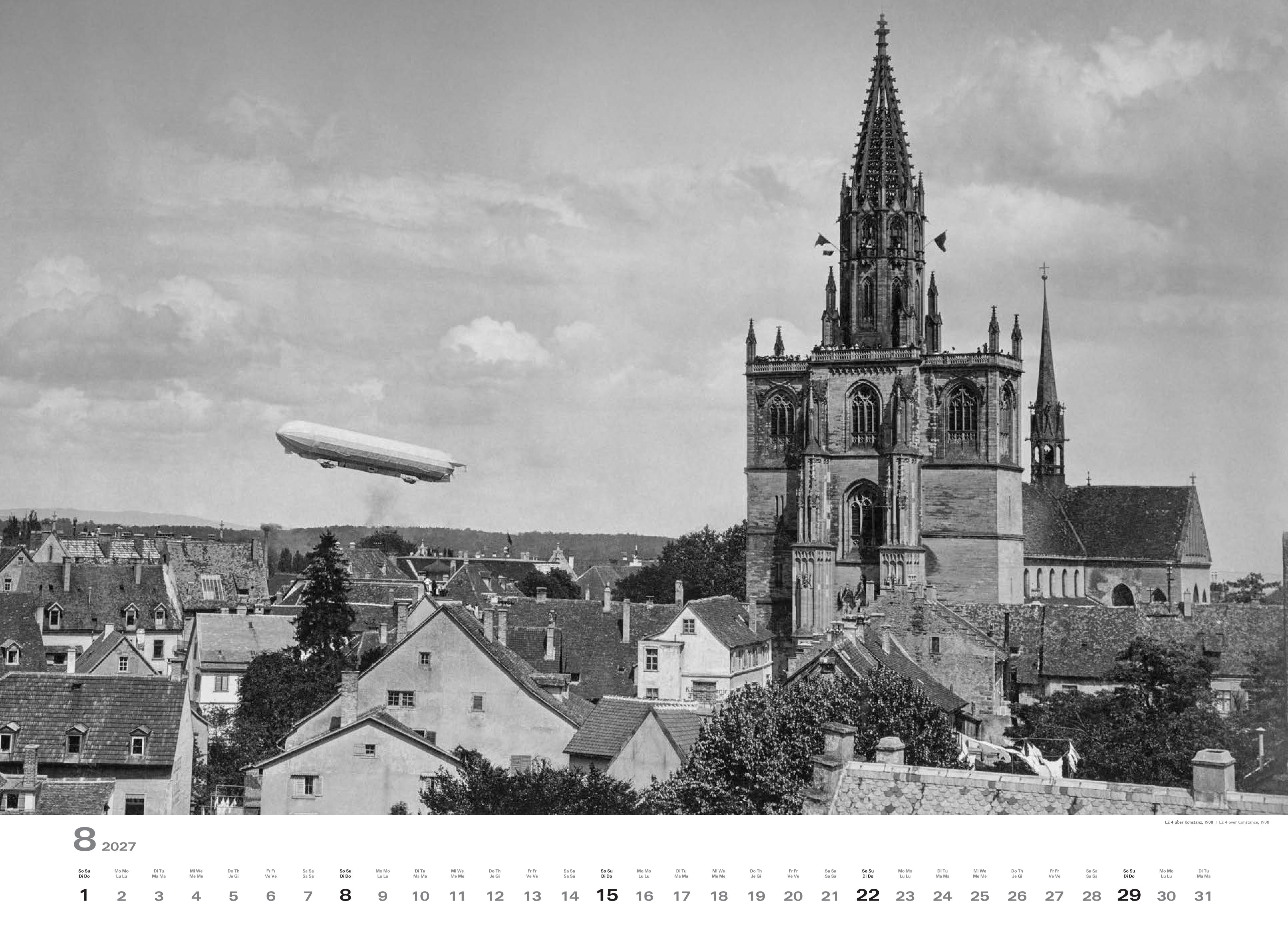 Historischer Zeppelin Kalender 2027