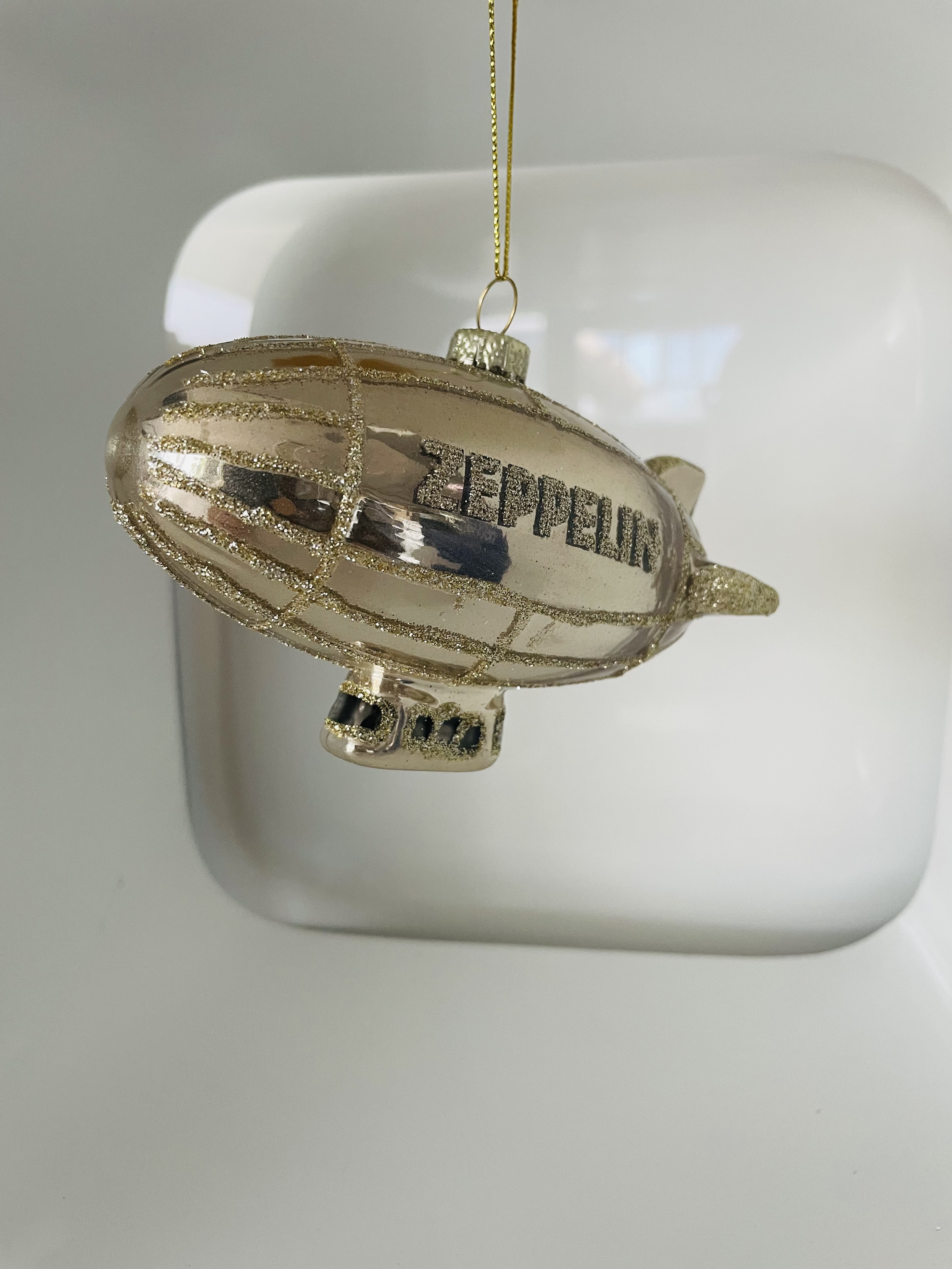 Christbaumschmuck aus Glas "Zeppelin"