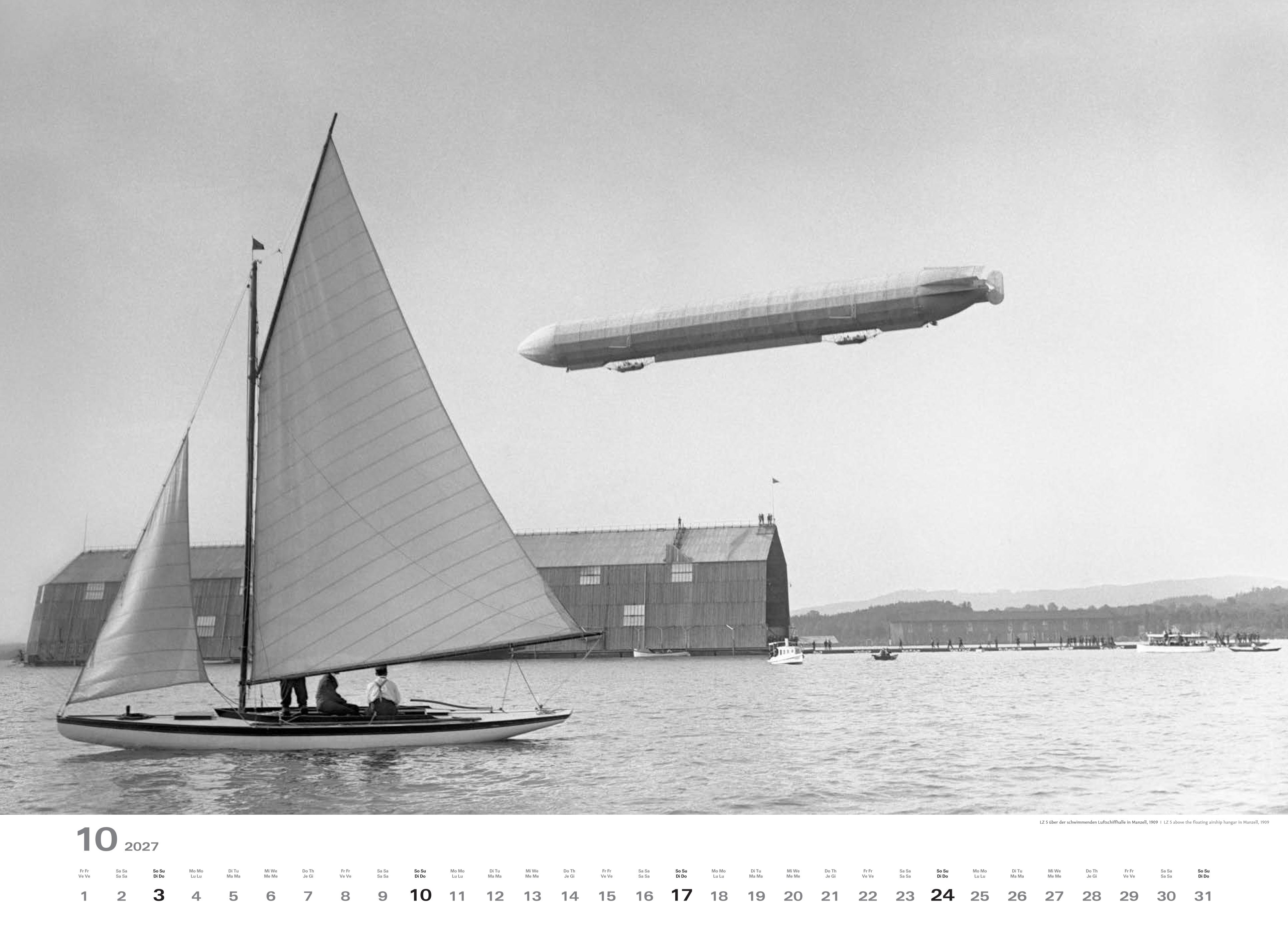 Historischer Zeppelin Kalender 2027