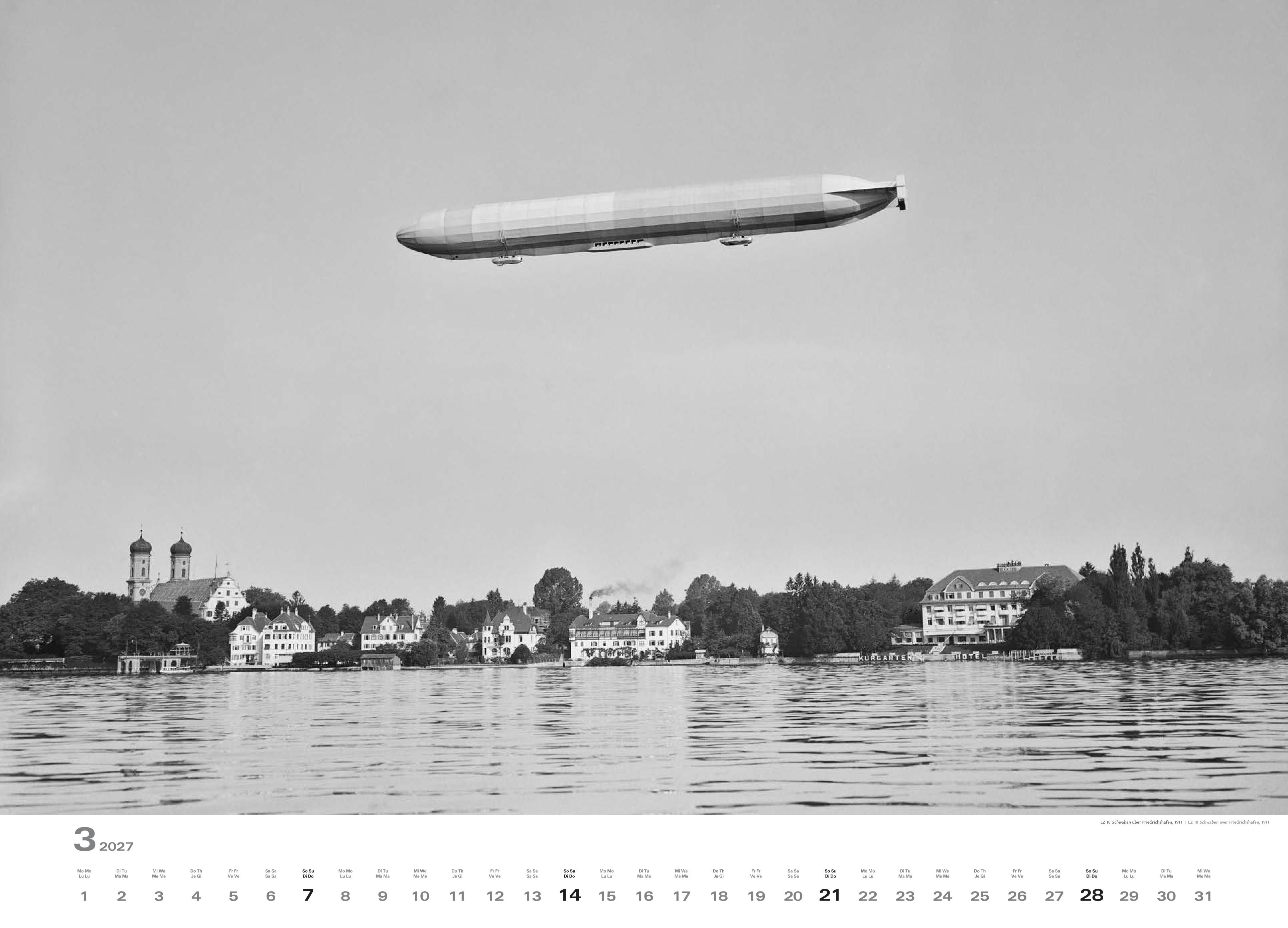 Historischer Zeppelin Kalender 2027