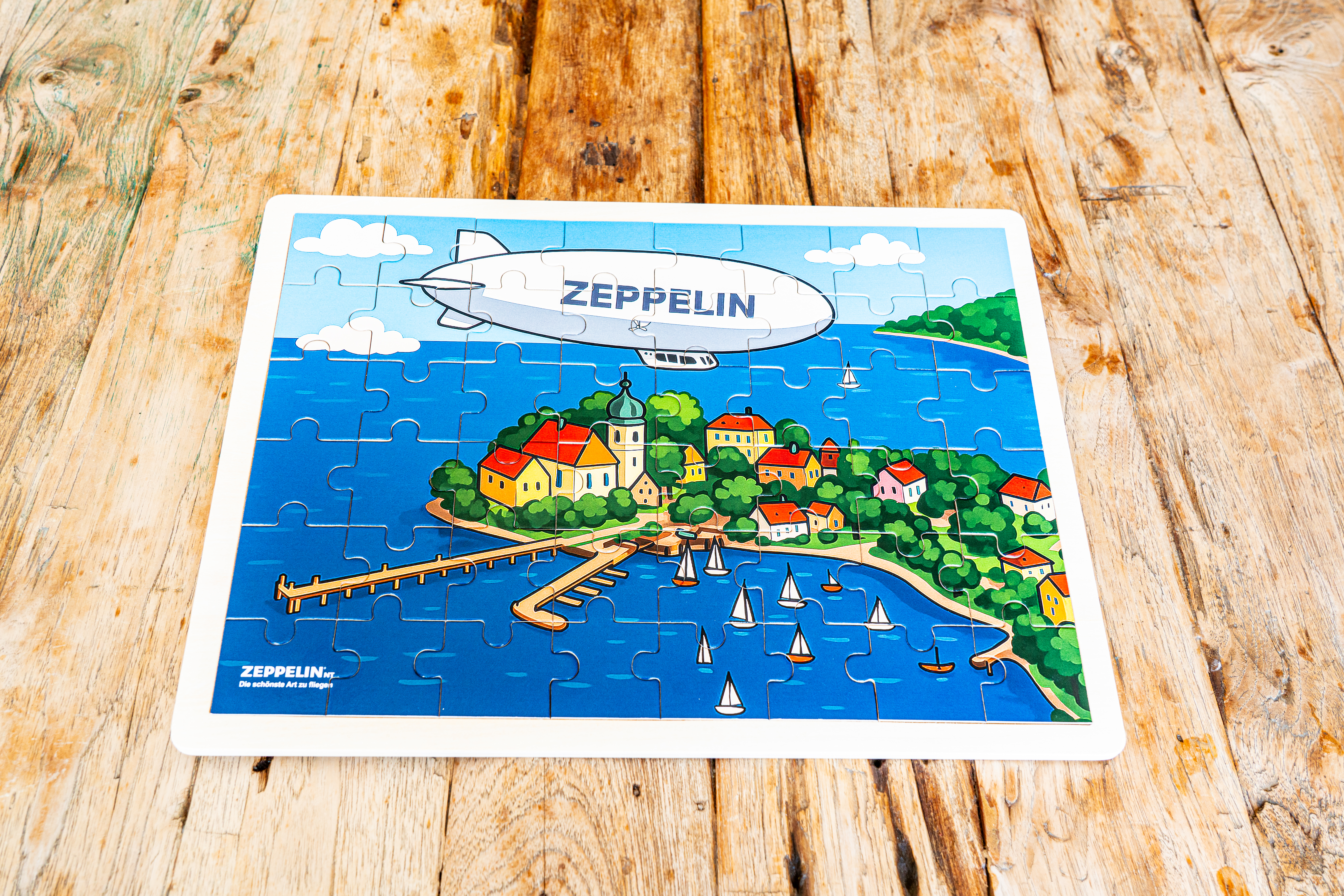 Zeppelin Kinderpuzzle aus Holz - 48 Teile -