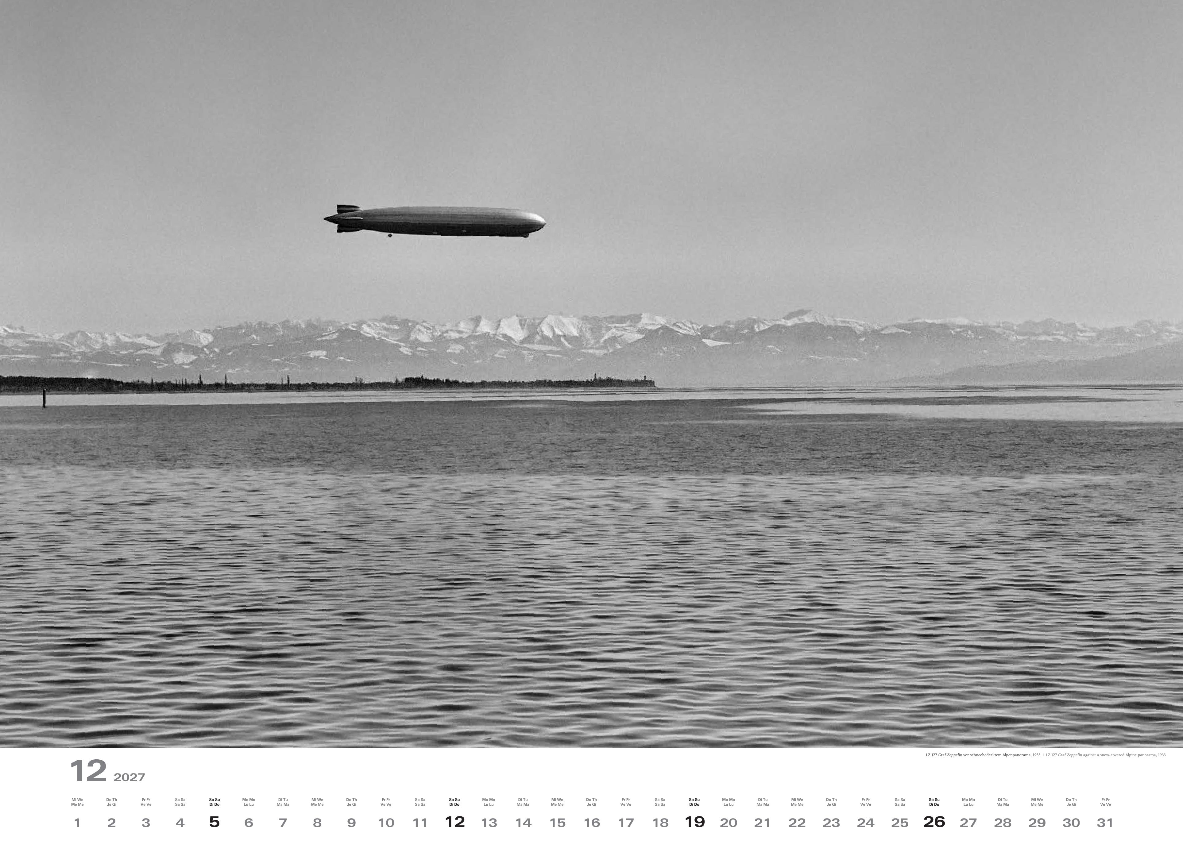 Historischer Zeppelin Kalender 2027