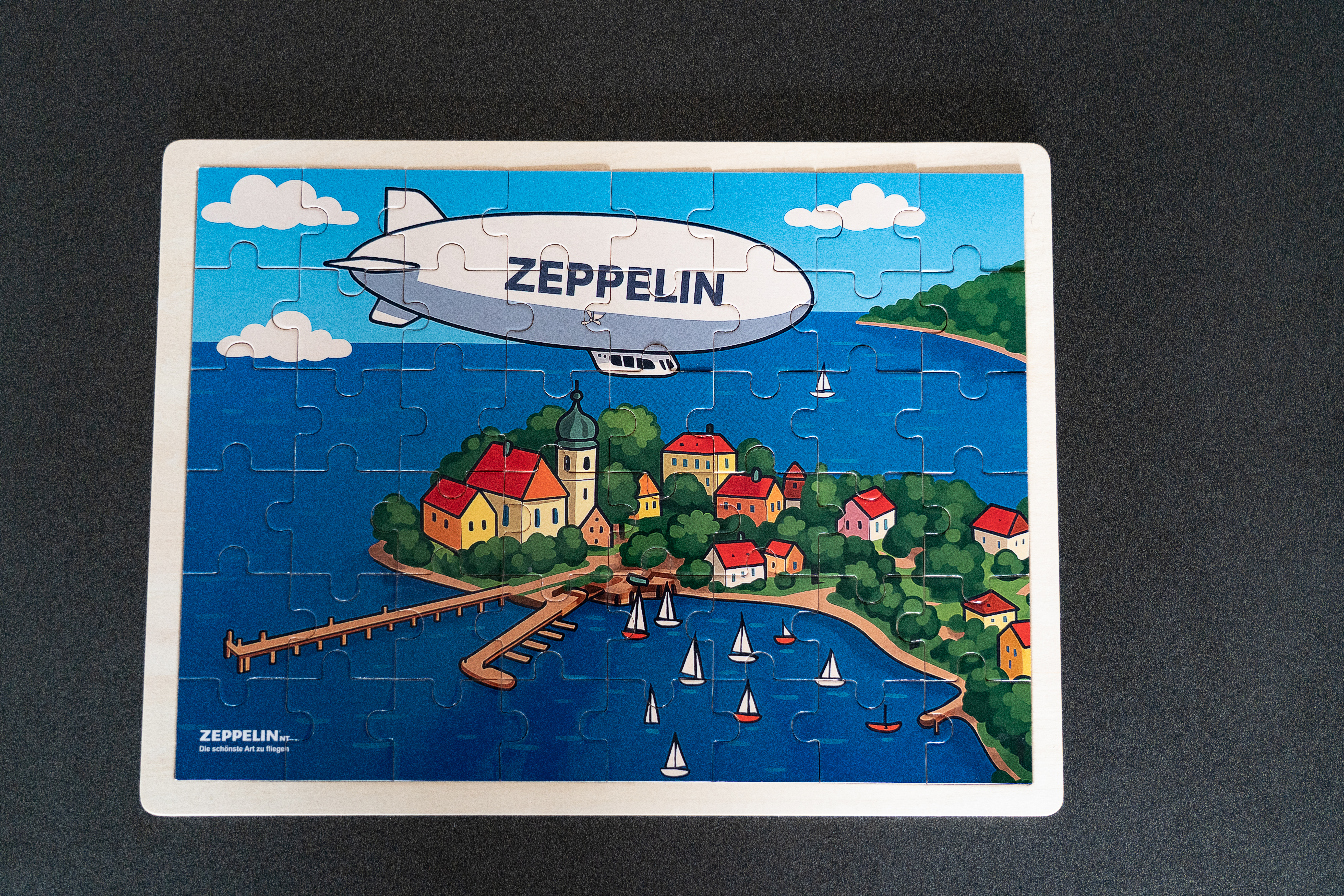 Zeppelin Kinderpuzzle aus Holz - 48 Teile -