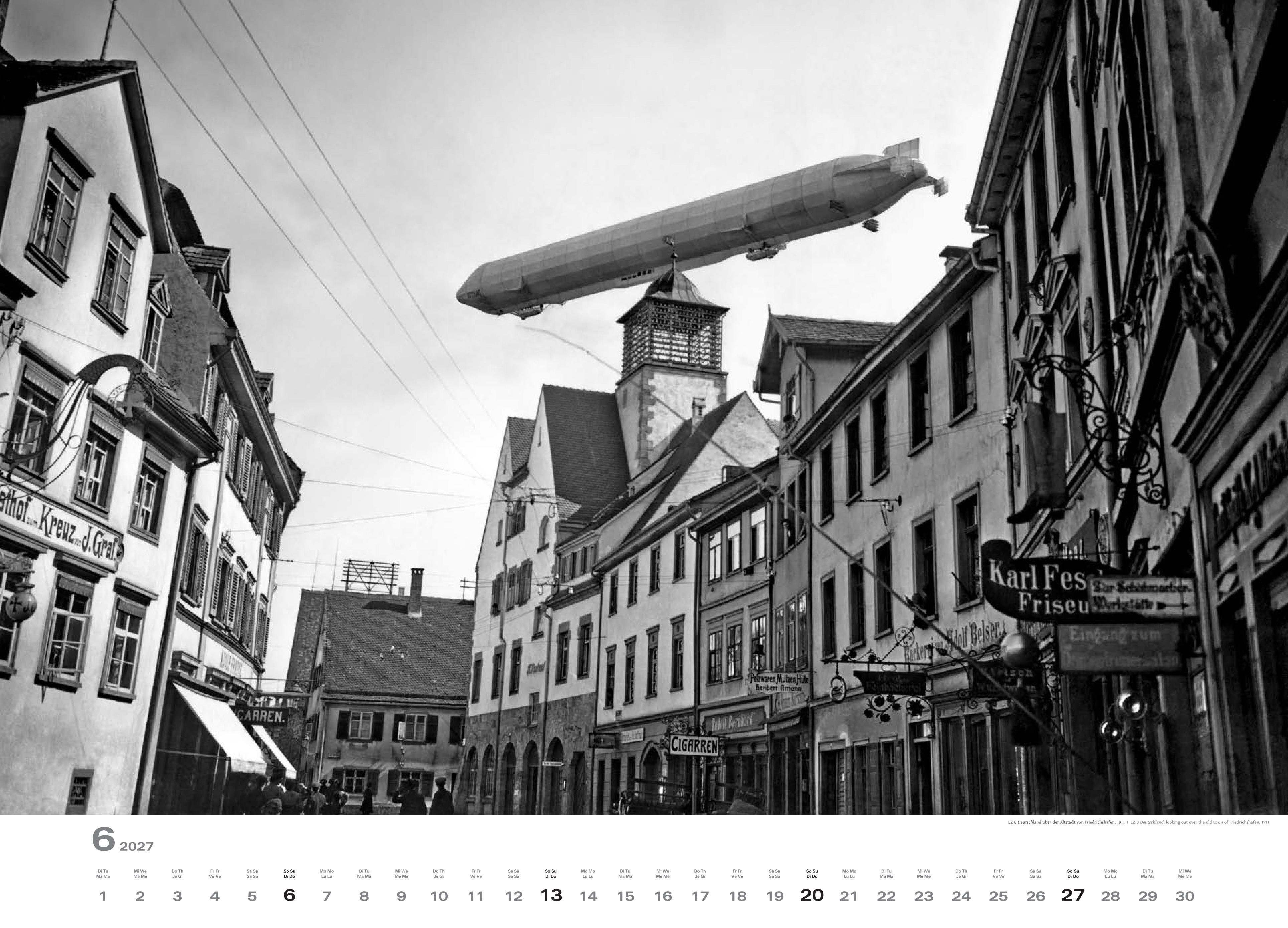 Historischer Zeppelin Kalender 2027