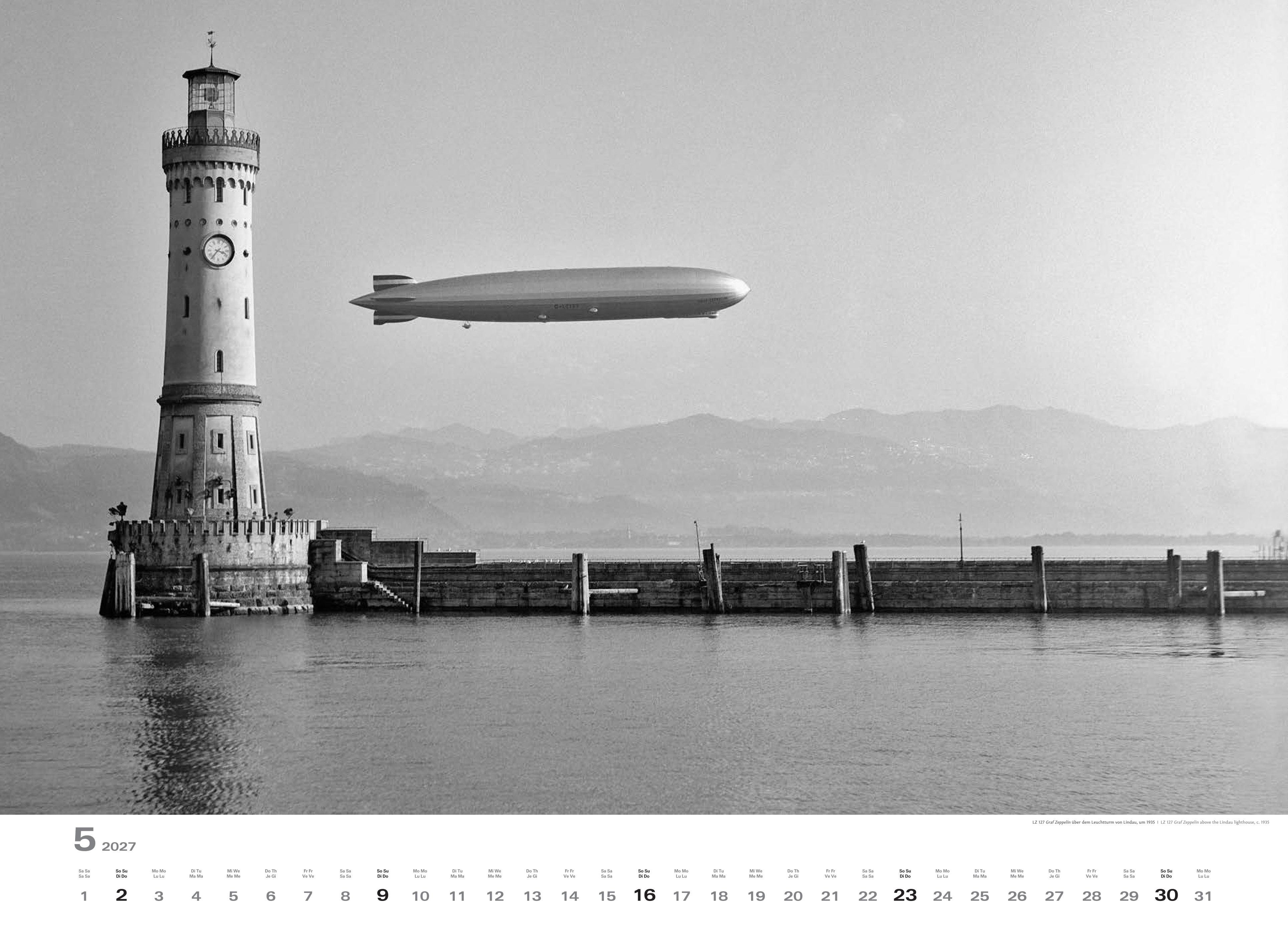 Historischer Zeppelin Kalender 2027